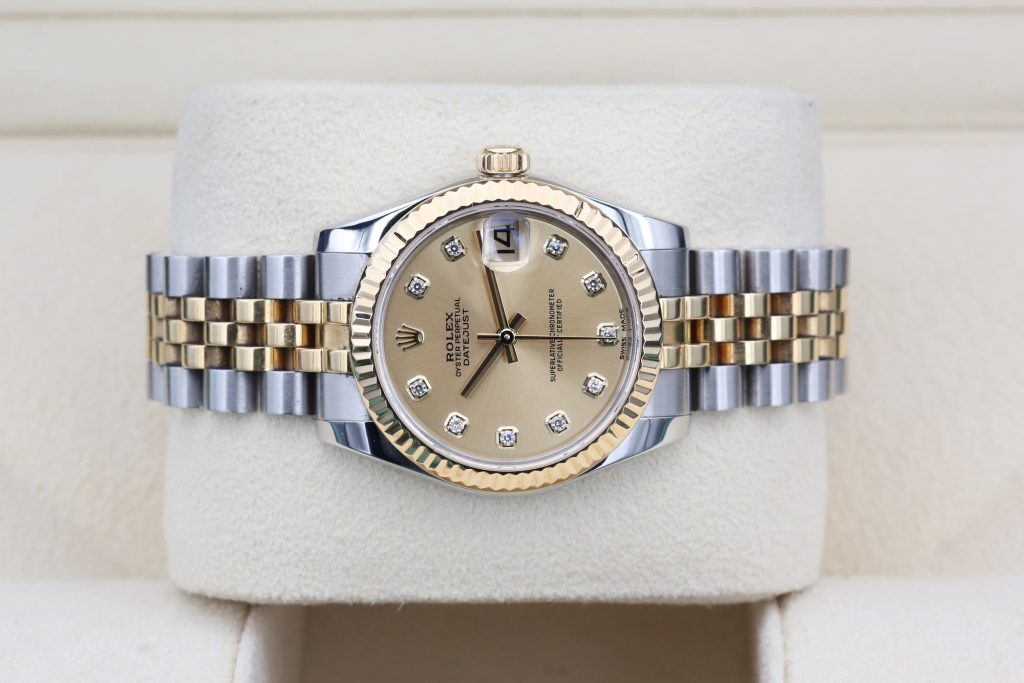 Rolex 178273 Champagne Diamond DATEJUST  31mm 2018