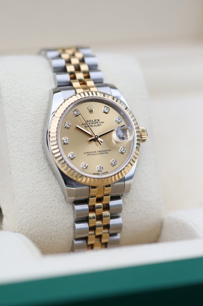 Rolex 178273 Champagne Diamond DATEJUST  31mm 2018