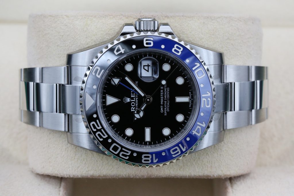 Rolex 116710BLNR Black GMT MASTER 2 40mm 2018 Batman "full Stickers"