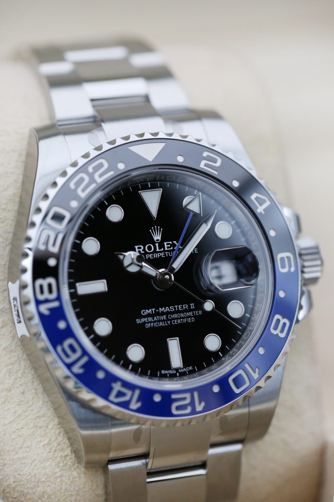 Rolex 116710BLNR Black GMT MASTER 2 40mm 2018 Batman "full Stickers"