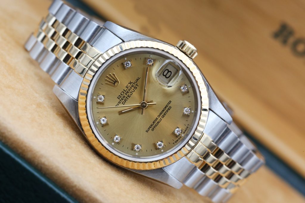 Rolex 68273 Champagne Diamond DATEJUST  31mm 1983