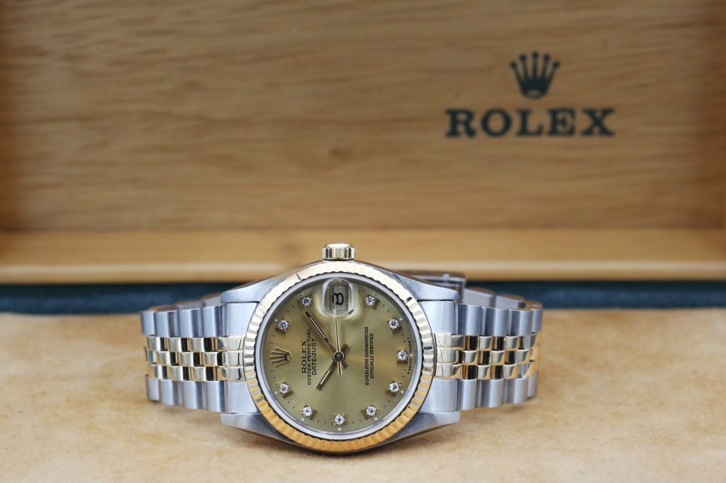 Rolex 68273 Champagne Diamond DATEJUST  31mm 1983
