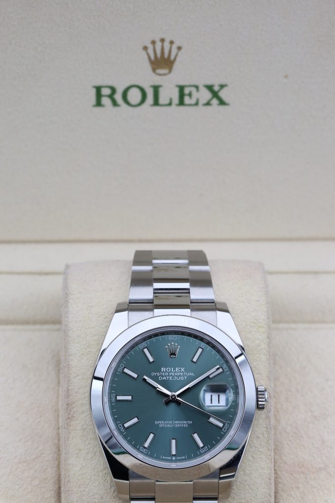 Rolex Datejust Mint Green 126300 41mm 2024