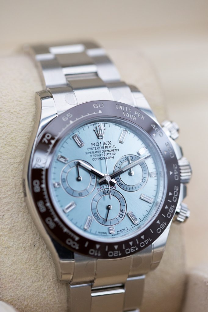Rolex Daytona Ice Blue Baguette 116506 40mm 2020 "full Factory Stickers"