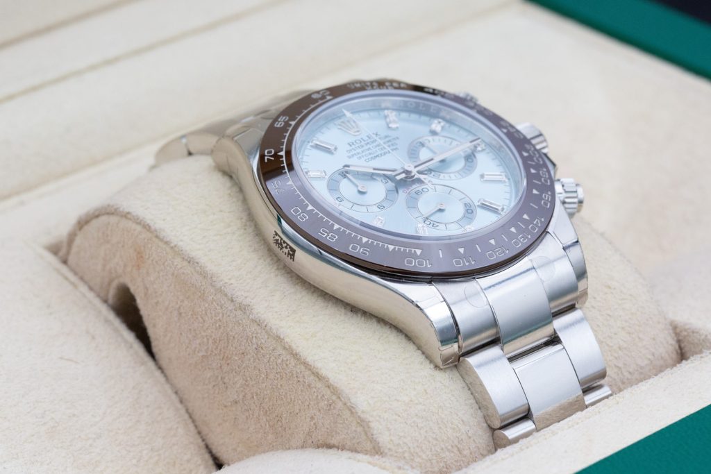 Rolex Daytona Ice Blue Baguette 116506 40mm 2020 "full Factory Stickers"