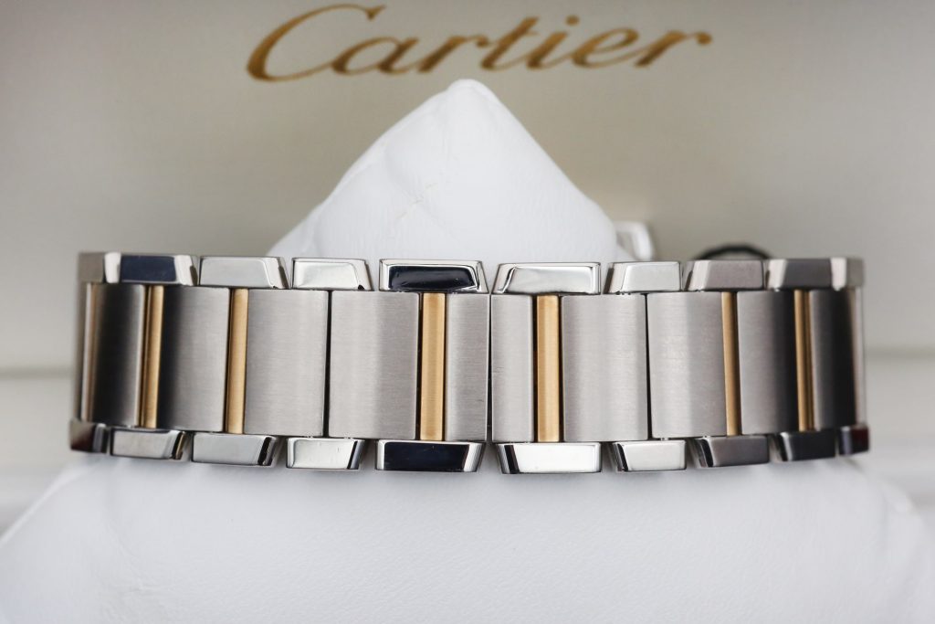 Cartier W5 100504 White TANK FRANCAISE  32mm 2007