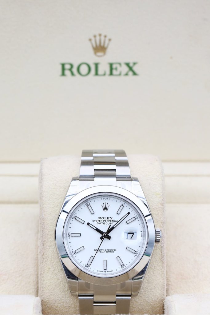 Rolex 126300 White Index DATEJUST 41 41mm 2023