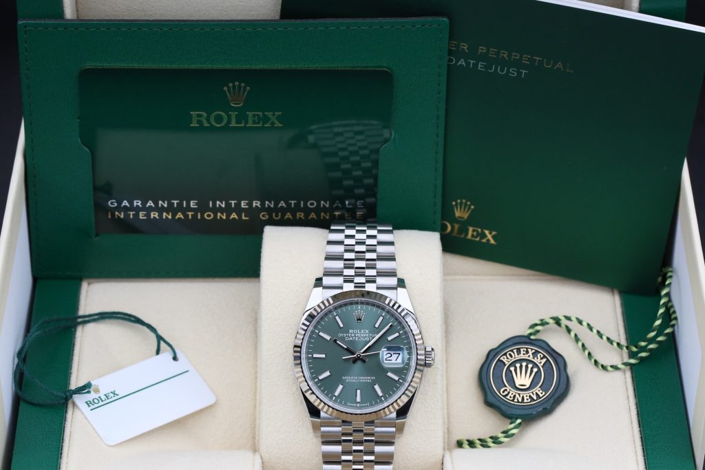 Rolex 126234 Mint Green DATEJUST  36mm 2024