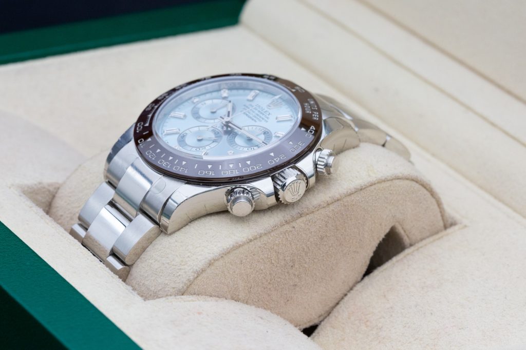 Rolex Daytona Ice Blue Baguette 116506 40mm 2020 "full Factory Stickers"