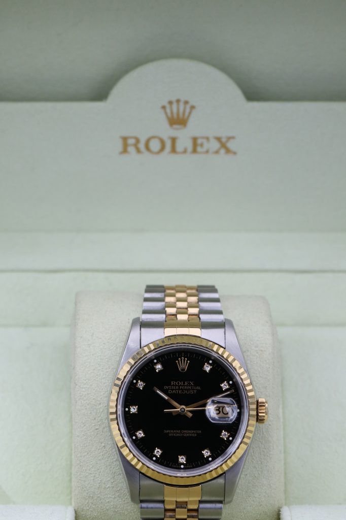Rolex 16233 Black Diamond DATEJUST 36mm 1984