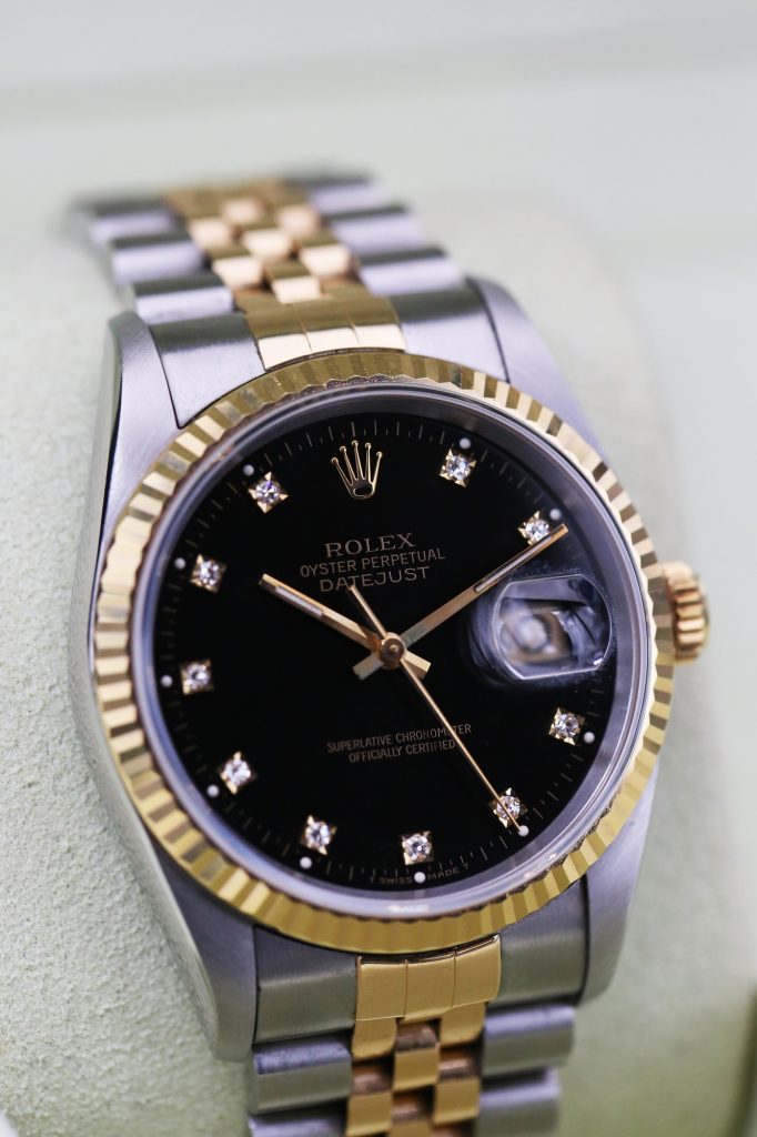 Rolex 16233 Black Diamond DATEJUST 36mm 1984