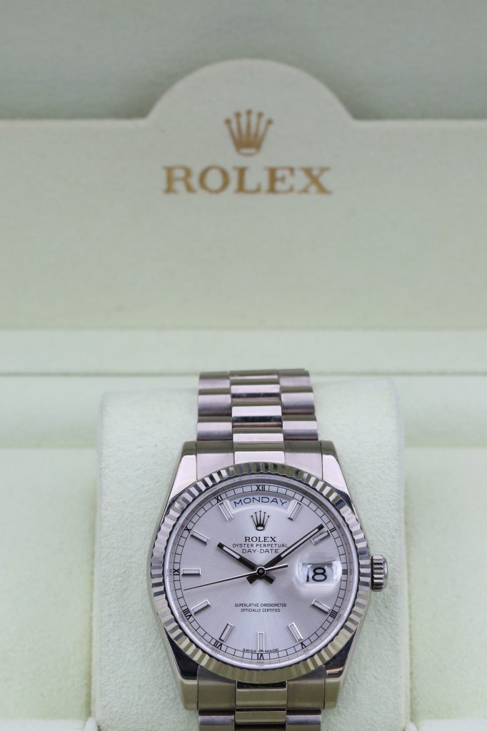 Rolex 118239 Silver DAYDATE  36mm 2005