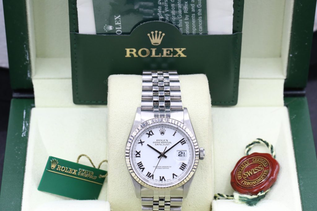 Rolex 16234 White Roman DATEJUST 36mm 2000