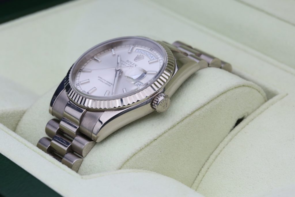 Rolex 118239 Silver DAYDATE  36mm 2005