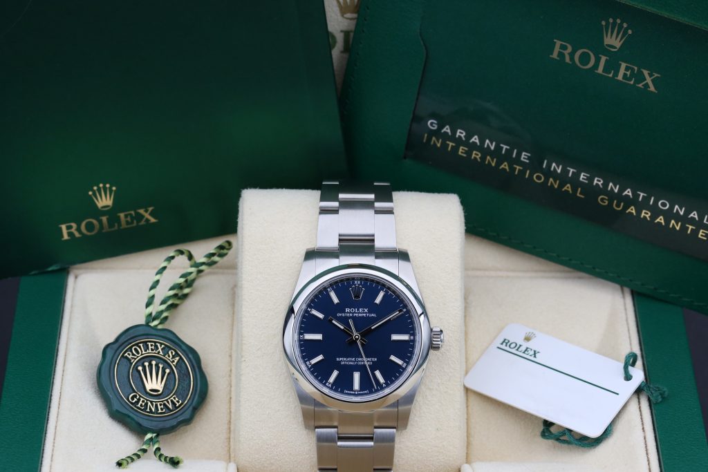 Rolex 124200 Blue OYSTER PERPETUAL 34mm 2024