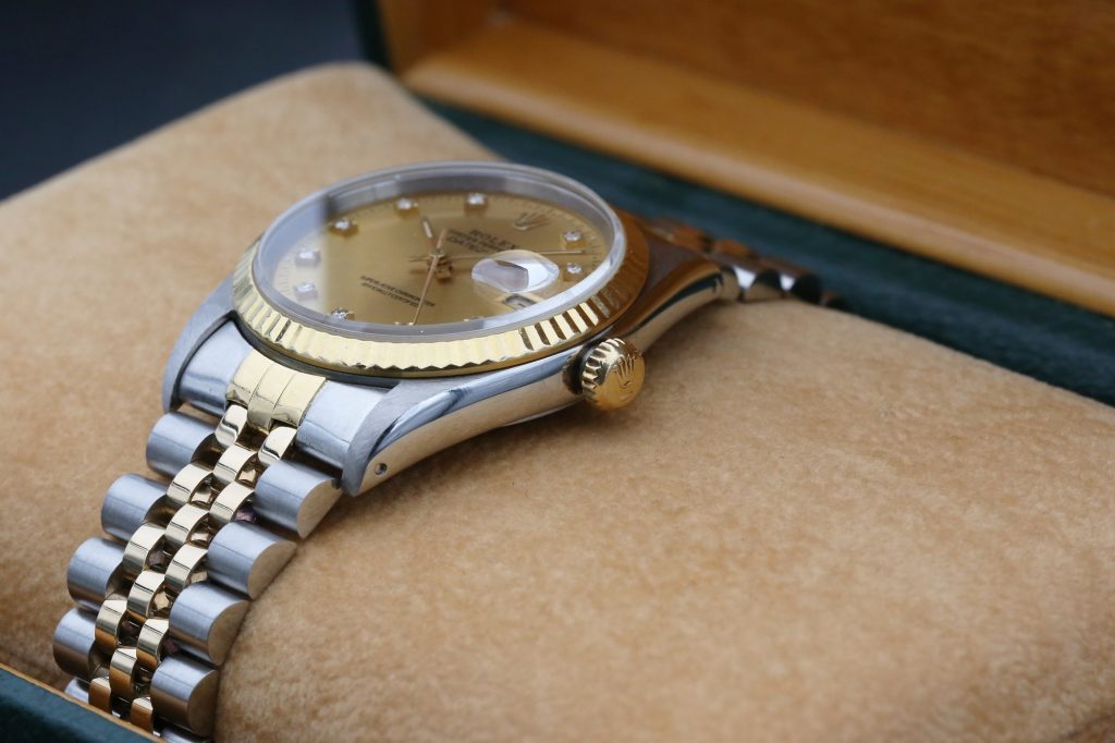 Rolex Datejust Champagne Diamond Dial 16233 36mm 1988
