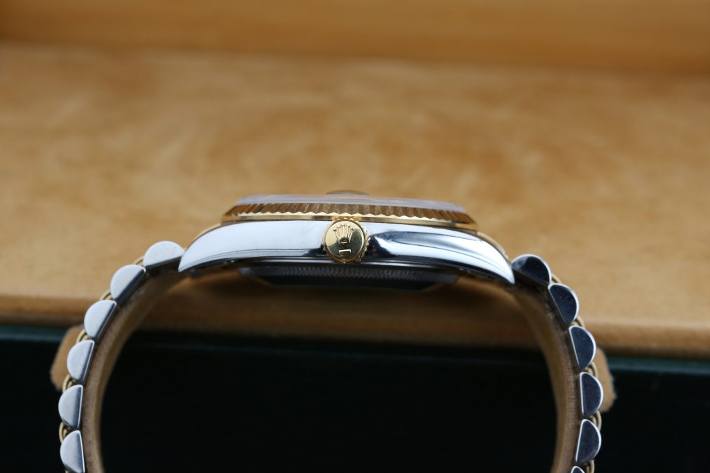 Rolex 16233 Champagne DATEJUST 36mm 1998 Custom Onyx Dial
