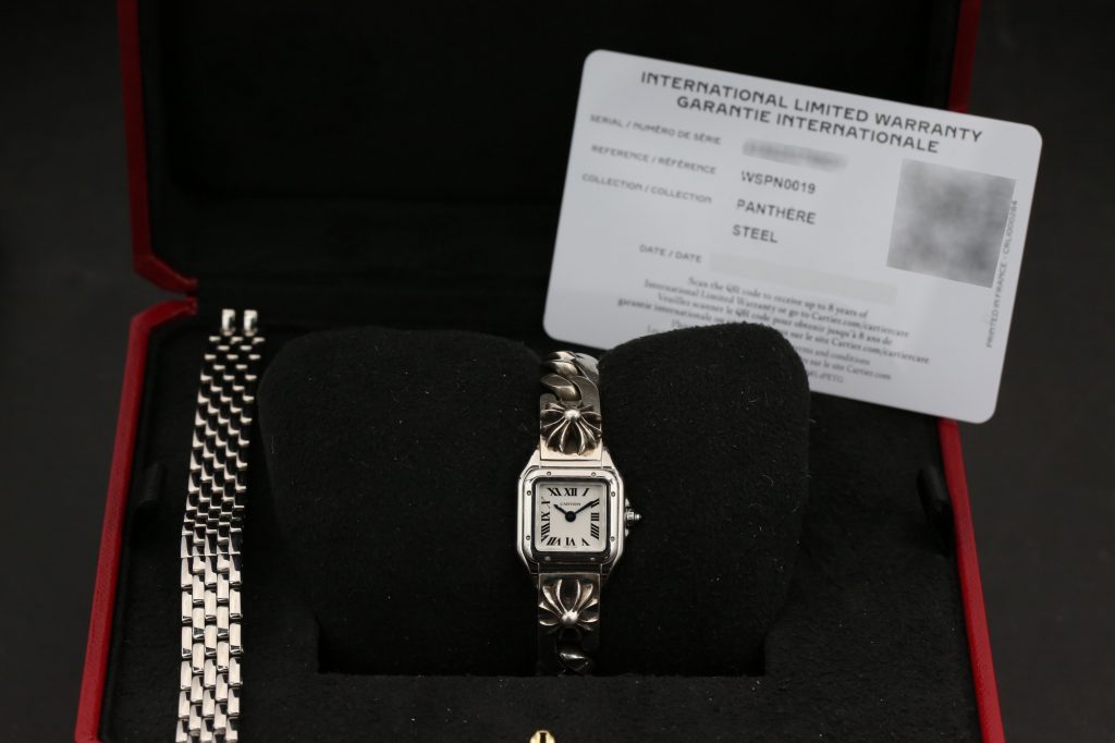 Cartier WSPN0019 White PANTHERE CHROME HEARTS