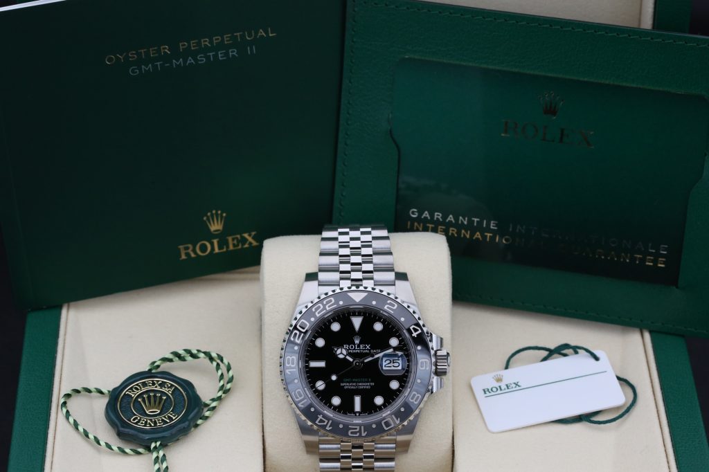 Rolex 126710GRNR Black GMT MASTER II 40mm 2025 Bruce Wayne