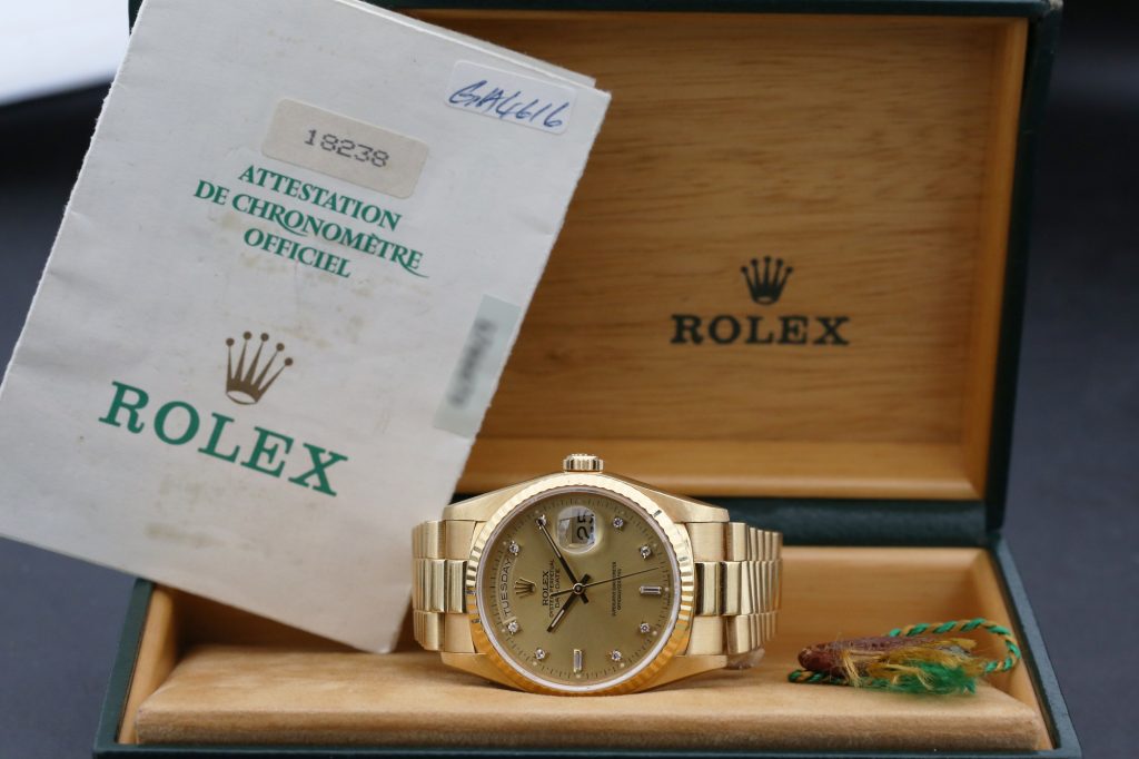 Rolex 18238 Champagne DAY-DATE 36mm 1990