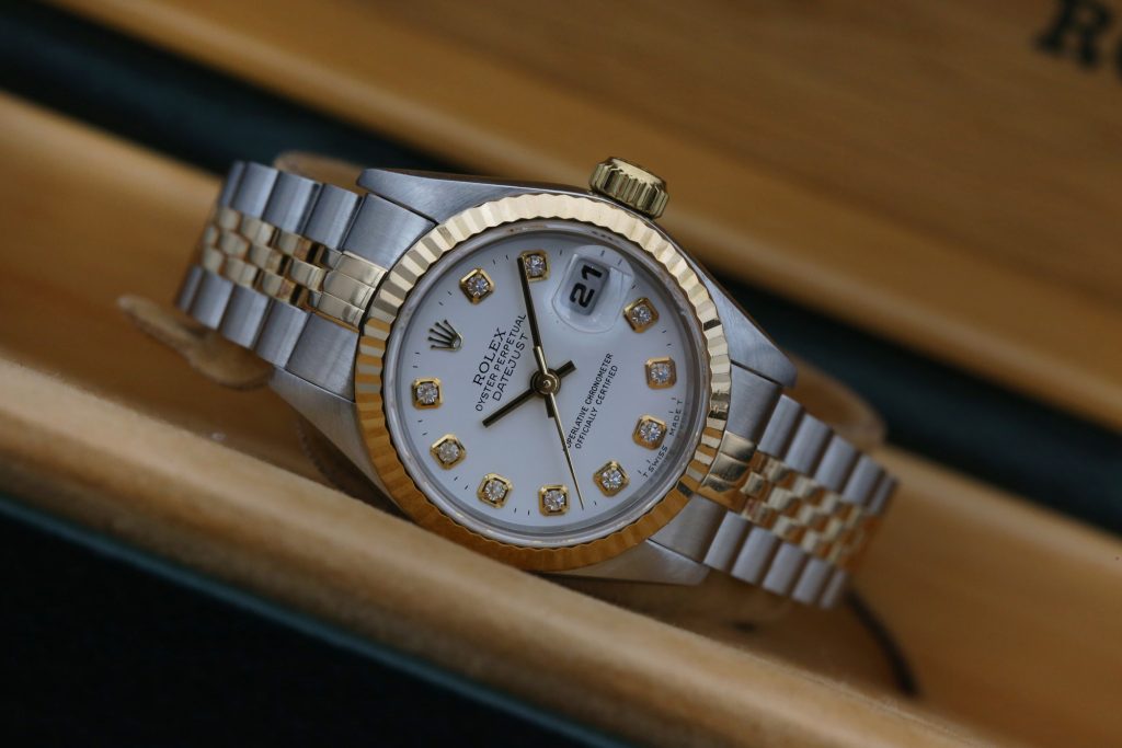 Rolex 69173 White Diamond DATE JUST 26mm 1995