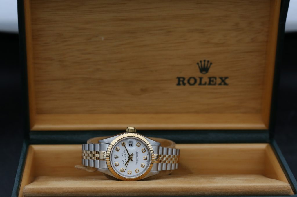 Rolex 69173 White Diamond DATE JUST 26mm 1995