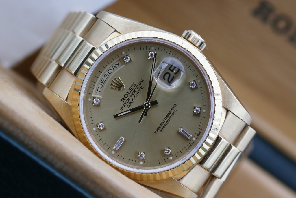 Rolex 18238 Champagne DAY-DATE 36mm 1990