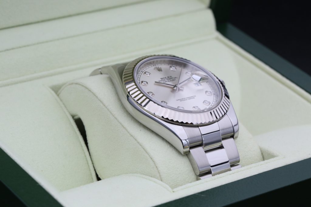 Rolex 116334 Silver Diamond DATEJUST II 41mm 2010