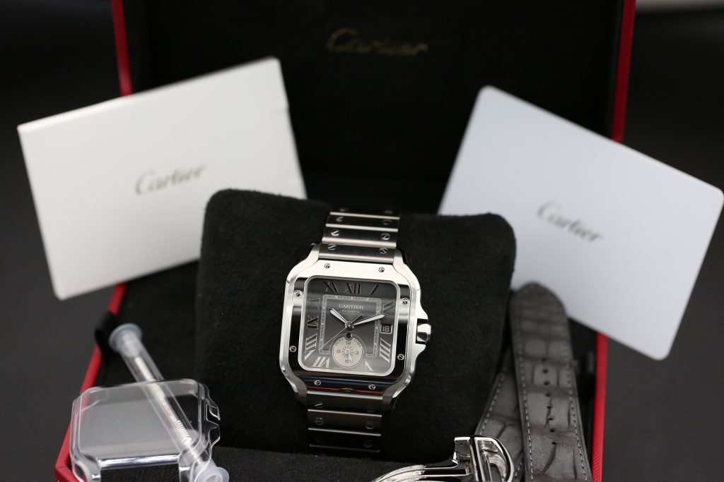 Cartier WSSA0076 Grey Dual Time SANTOS DE CARTIER  40mm 2024