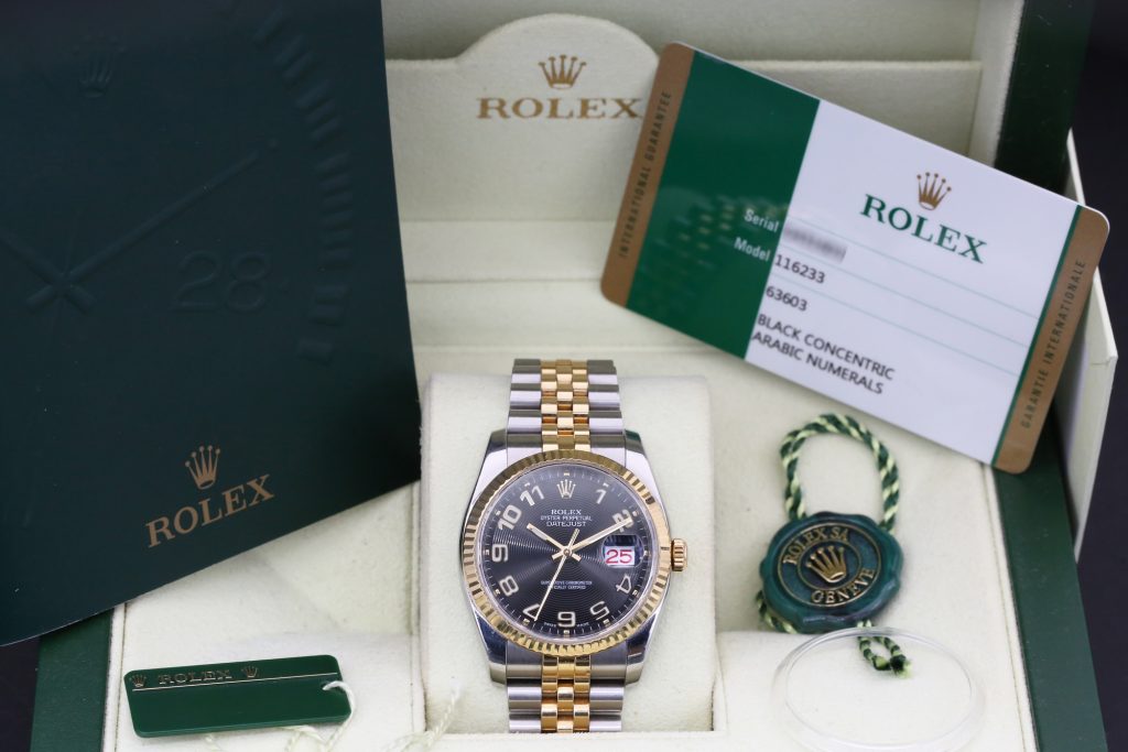 Rolex 116233 Black Arabic DATEJUST 36mm 2017