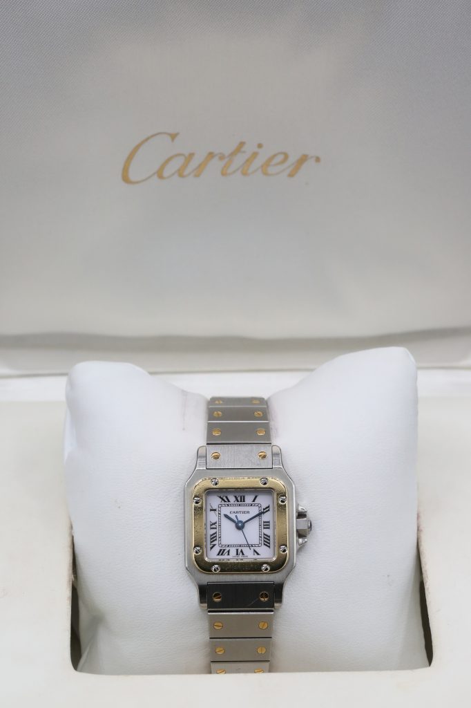 Cartier Santos Galbee White 1170902 24mm 1995
