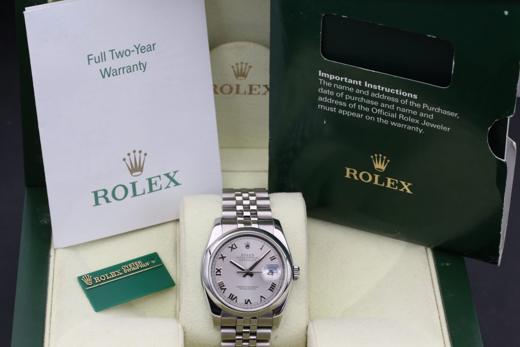 Rolex 116200 Rhodium Roman DATEJUST 36mm 2007