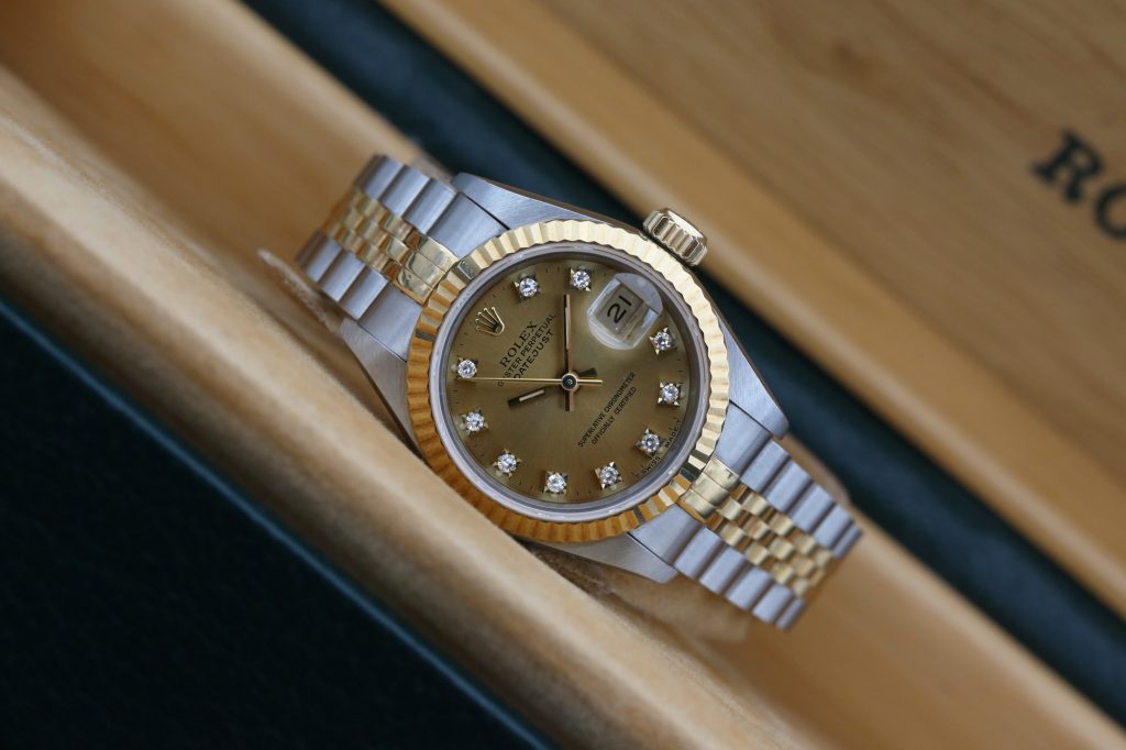 Rolex 69173 Champagne Diamond DATEJUST 26mm 1992