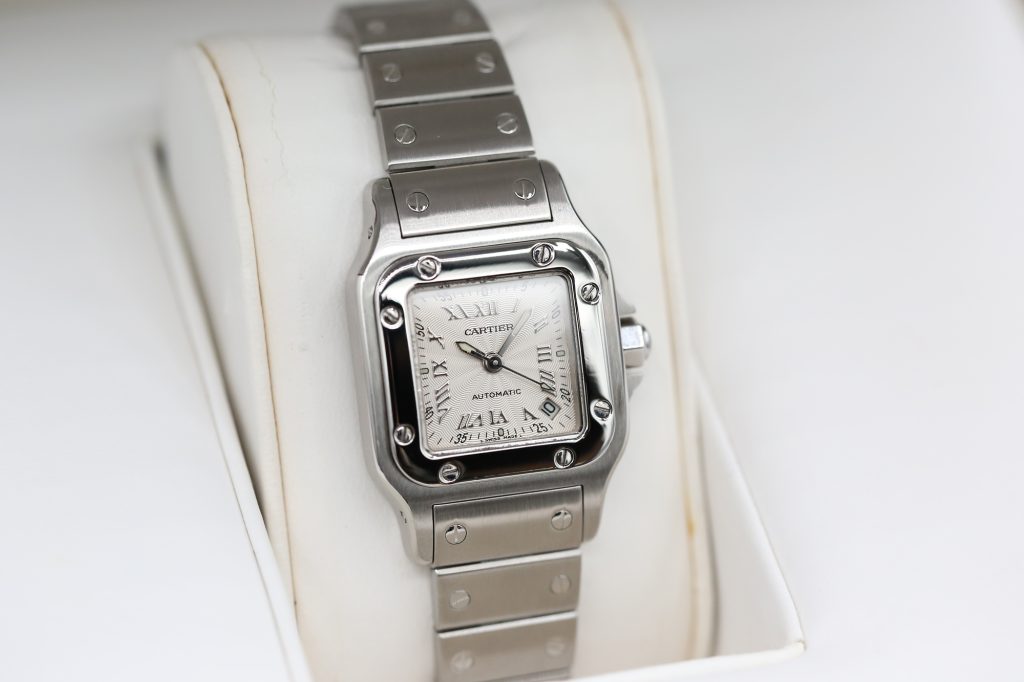 Cartier 2423 Silver Roman SANTOS GALBEE  2001