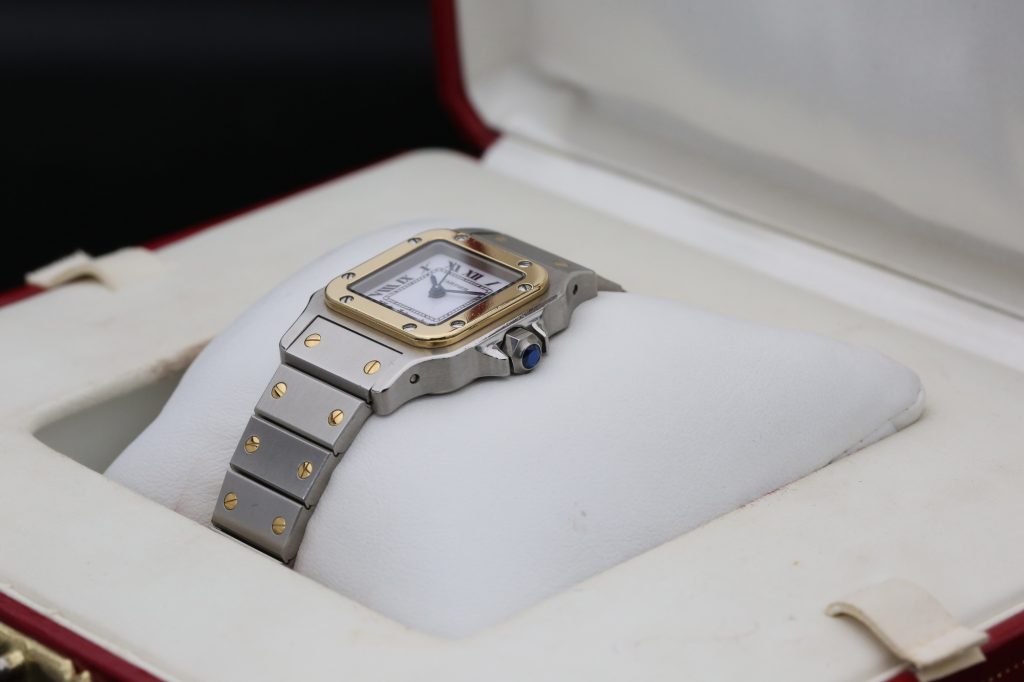 Cartier Santos Galbee White 1170902 24mm 1995