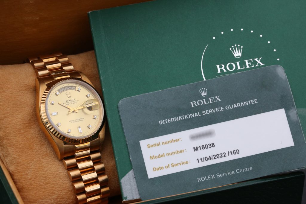Rolex 18038 Champagne DAY-DATE 36mm