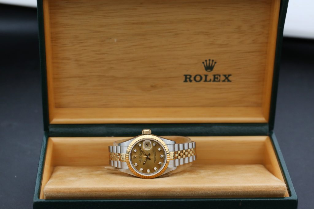 Rolex 69173 Champagne Diamond DATEJUST 26mm 1992