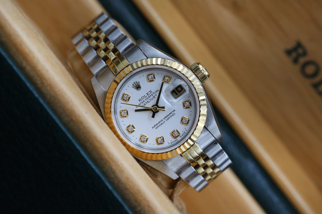 Rolex 69173 White  Diamond DATEJUST 26mm 1997
