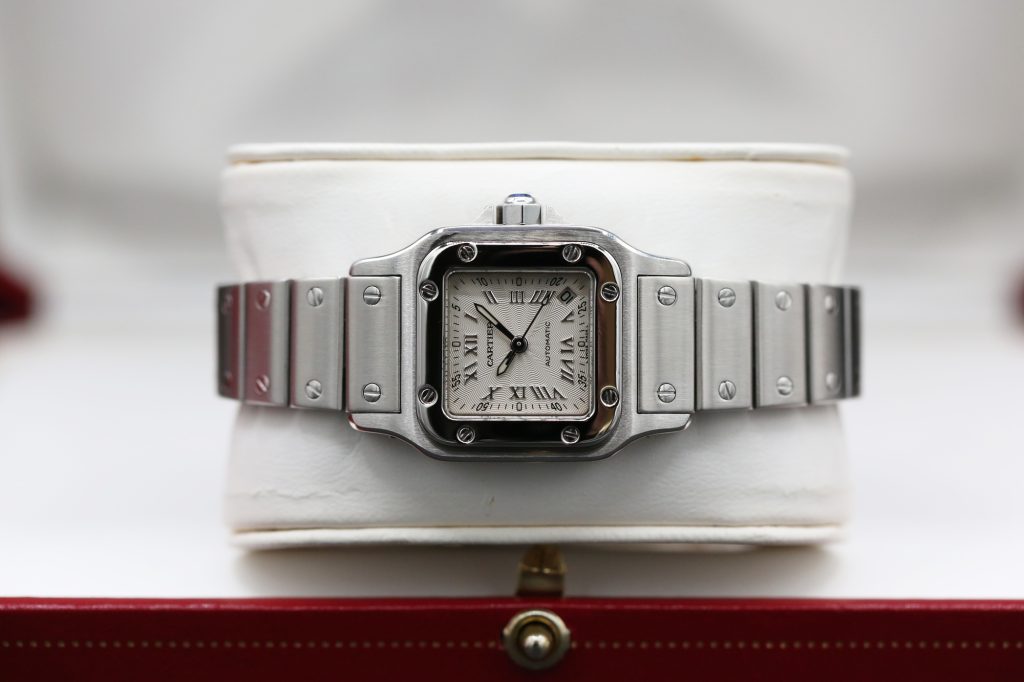 Cartier 2423 Silver Roman SANTOS GALBEE  2001