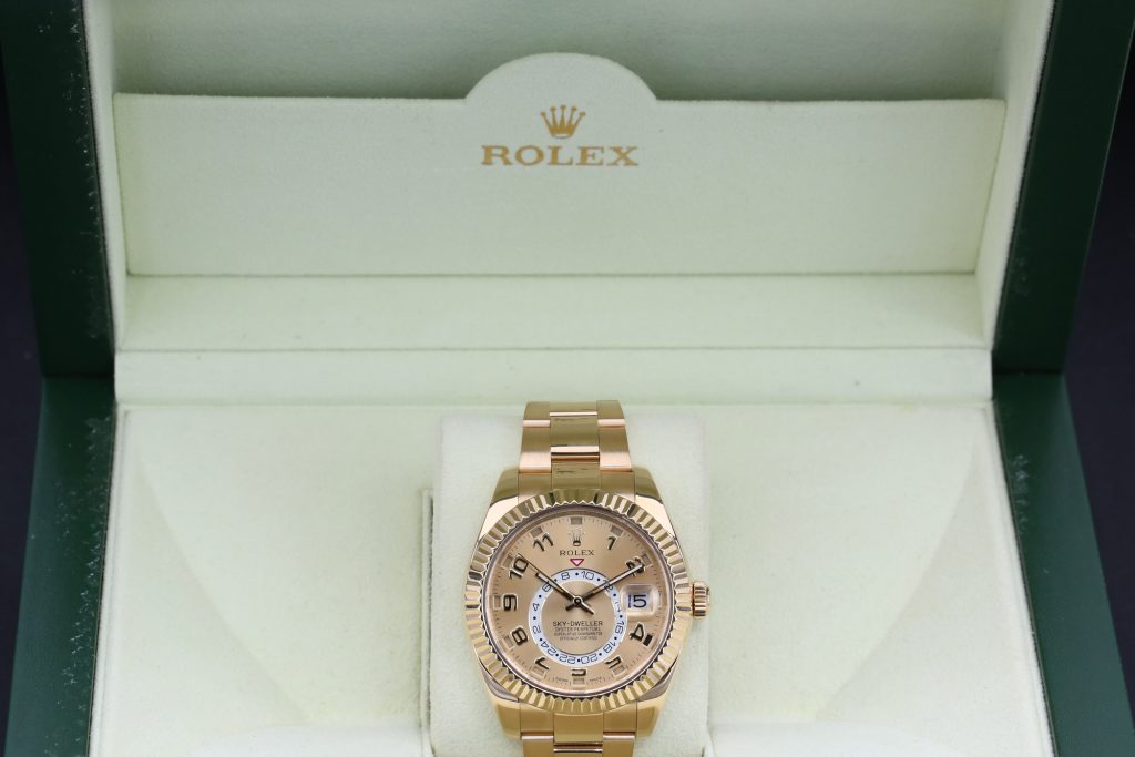 Rolex 326938 Champagne SKY-DWELLER 42mm 2013