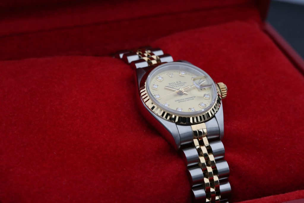 Rolex 69173 Champagne Diamond Dial DATEJUST 26mm 1995