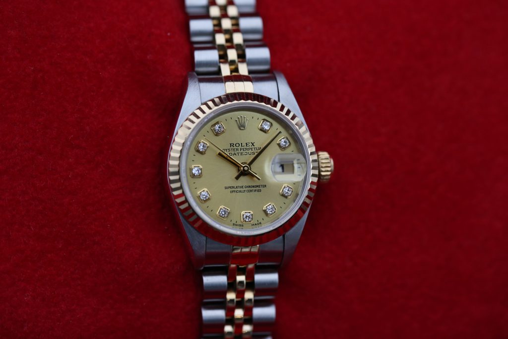 Rolex 69173 Champagne Diamond Dial DATEJUST 26mm 1995
