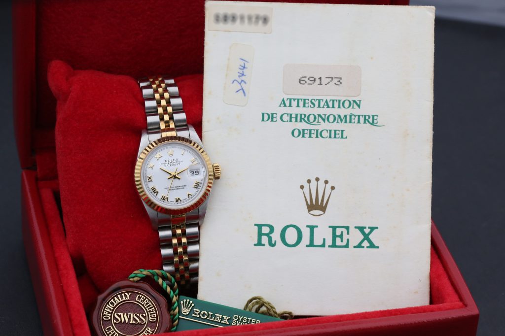 Rolex 69173 White Roman DATEJUST 26mm 1994