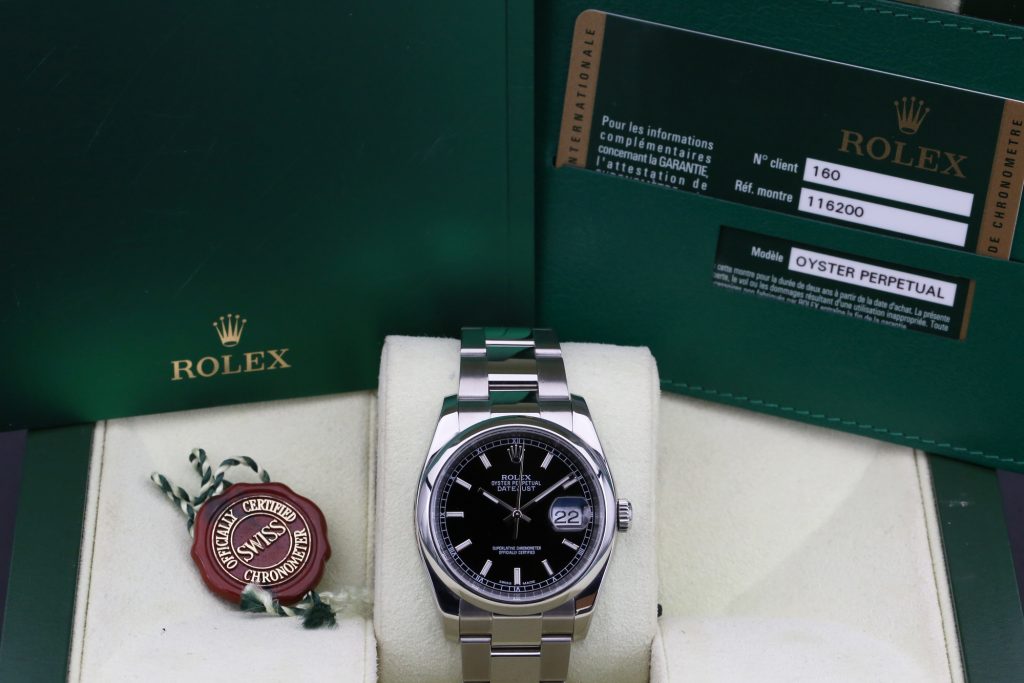 Rolex 116200 Black DATEJUST 36mm 2014