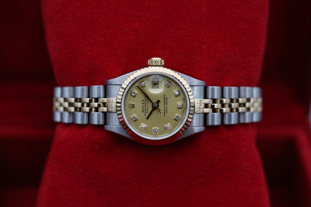Rolex 69173 Champagne Diamond Dial DATEJUST 26mm 1995