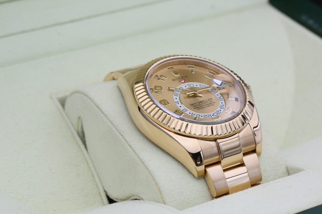Rolex 326938 Champagne SKY-DWELLER 42mm 2013