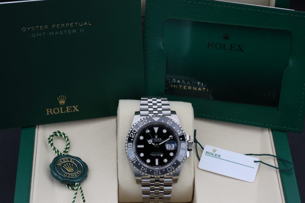 Rolex 126710GRNR Black GMT MASTER II 40mm 2025 Bruce Wayne