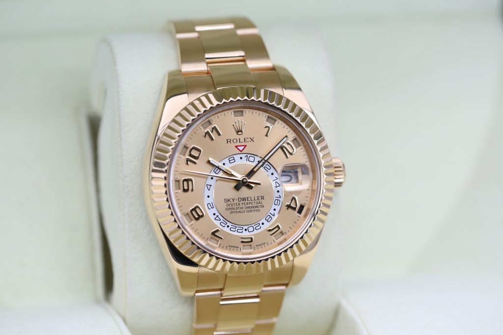 Rolex 326938 Champagne SKY-DWELLER 42mm 2013