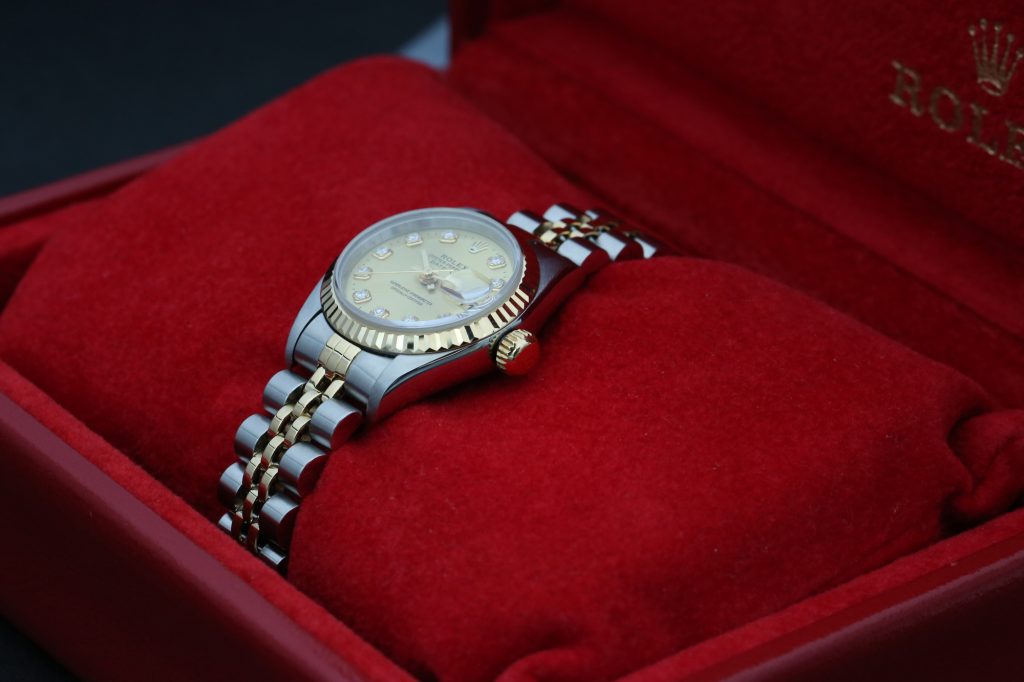 Rolex 69173 Champagne Diamond Dial DATEJUST 26mm 1995