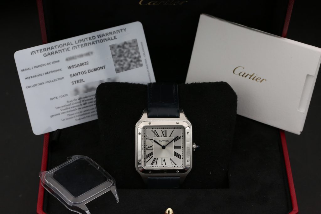 Cartier WSSA0032 Silver Sunray SANTOS DUMONT  2025 Extra Large